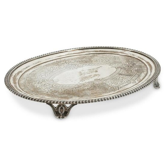 Late 19th Cent. Tiffany & Co. Silver Oval Footed Tray
