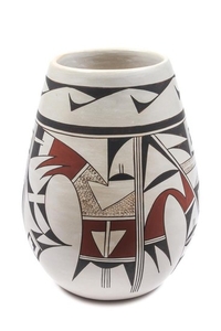 Leona Navasie (Hopi, 20th Century) Polychrome Vase