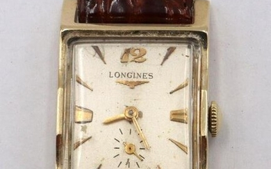 Longines 14Kt 1950's Tank Watch