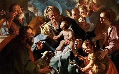 Lorenzo de Caro, um 1700 Neapel – um 1765, DIE HEILIGE ANNA MIT DEM JESUSKIND