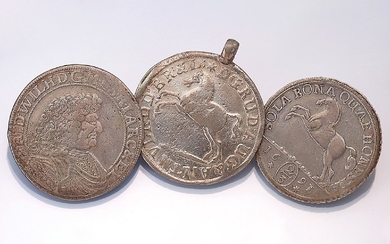 Lot 3 silver coins , German Reich,...