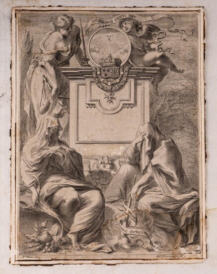 Lot de 41 gravures anciennes 16ème-17ème siècle Hieronymus Cock (1518 - 1570), Série de quatre...