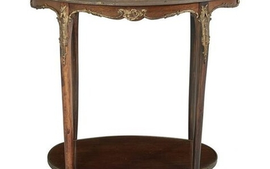 Louis XV/XVI-Style Marble-Top Occasional Table