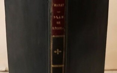 *MARAT. Plan de législation criminelle. Paris, Rochette, 1790, in-8 relié pleine basane postérieure, dos lisse,...