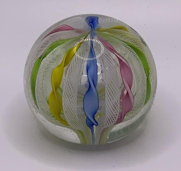 MURANO Art Glass Ribbon Paper Weight