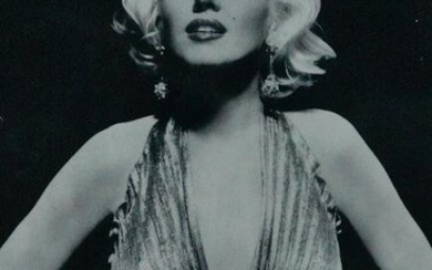 Marilyn Monroe Plunge Neck Dress Portrait