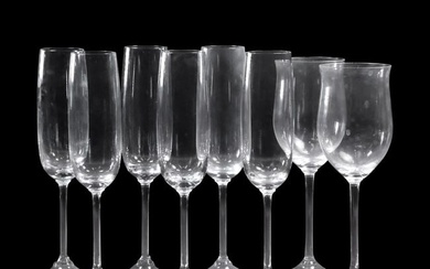 Marquis by WATERFORD Set 6 Stemmed Crystal Flutes and 2 Crystal Wine Glasses Barware