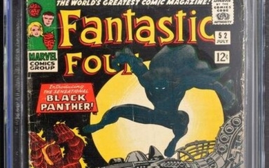 Marvel Comics FANTASTIC FOUR #52, CGC 3.5