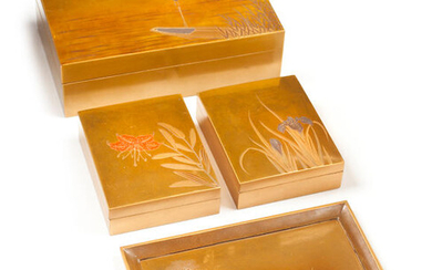 Meiji period (1869-1912), late 19th century) The writing box covers...