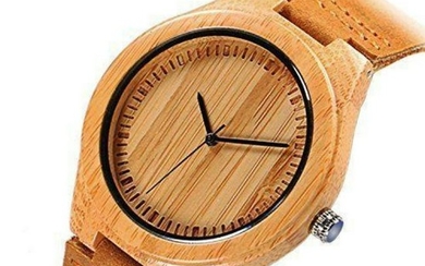 Men's Bamboo Wood Eco Quartz Wristwatch