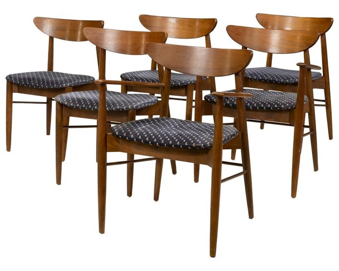 Mid Century Walnut Dining Chairs - 6