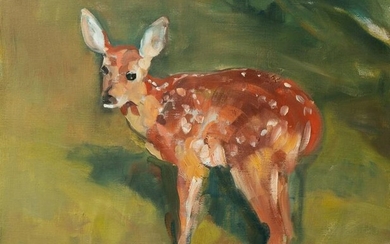 Mike Cockrill Painting "Standing Fawn"