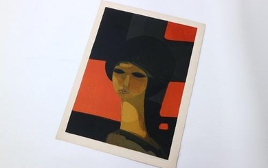 Minaux Original Lithograph La Femme 1968 Signed & Numbered