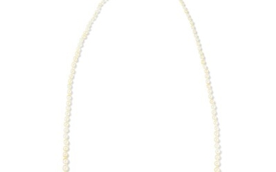 Monture Mellerio | Collier de perles fines | Natural pearl necklace