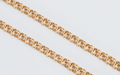 NECKLACE, 18k gold, Bismarck bracelet, weight approx 22,4 grams.