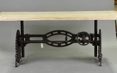 New Item, Large Industrial Iron Base Table