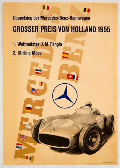 Original Advertising Poster Mercedes Benz Holland Grand