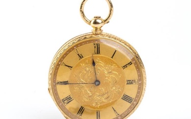 Orologio da tasca in oro 18K fine XIX secolo cassa...