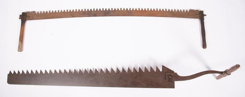 Pair of Early Large Hand Saws
