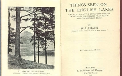 Palmer, Things Seen on the English Lakes, 1st 1926 ill.