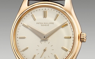 Patek Philippe, Ref. 2526 A fine, attractive and rare yellow gold wristwatch with small seconds and enamel dial