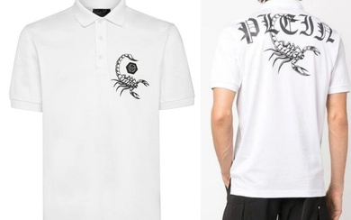 Philipp Plein Scorpion Polo Shirt Logo Patch Shirt T-Shirt New Season XS