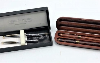 Pierre Cardin Pen & Pencil Set & Polished Wood Pen Set