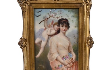 Porcelain Plaque Marked Made In Germany