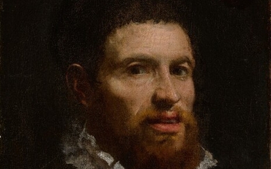 Portrait of a man, bust-length, in a ruff, Attributed to Annibale Carracci