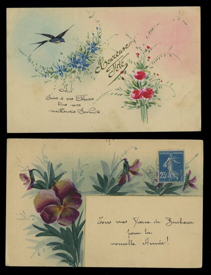 Postal History Collections & Balances Worldwide hand-painted postcard collection