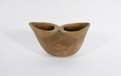 Pre-Columbian Style Carved Wooden Vessel