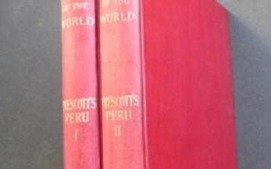 Prescott, History Conquest of Peru, Complete 2vol. Ed. 1898 illustrated