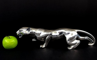 RALPH LAUREN HOME "SAUNDERS" SILVER PLATED PANTHER