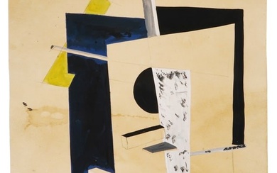 RUSSIAN CONSTRUCTIVIST PAINTING BY EL LISSITZKY