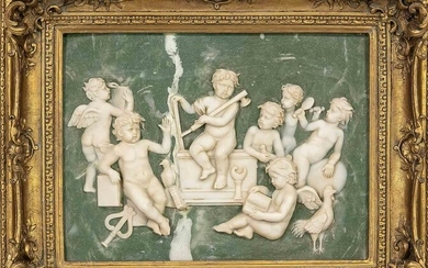 Relief with putti, 20th century