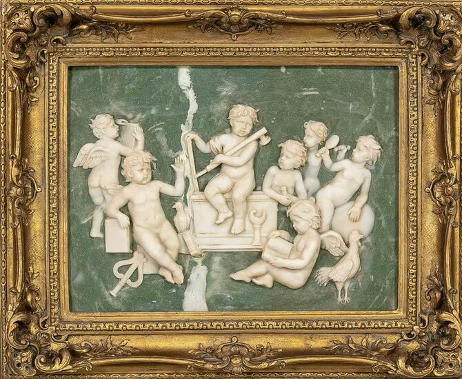 Relief with putti, 20th century