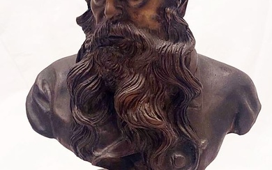 Vincenzo Gemito (Napoli, 1852 - 1929), Ritratto a mezzo busto del maestro Meissonier