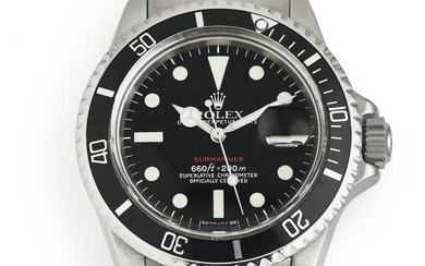 Rolex: A wristwatch of steel. Model Submariner, ref. 1680. Mechanical...