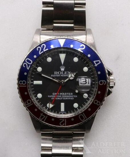 Rolex Oyster Perpetual "Pepsi" GMT Master Wrist Watch