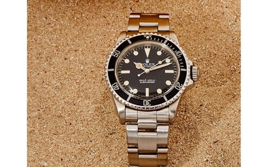 Rolex, Submariner, Ref 5513, n° 5150xxxx, vers 1978 Une montre de plongée en acier à...