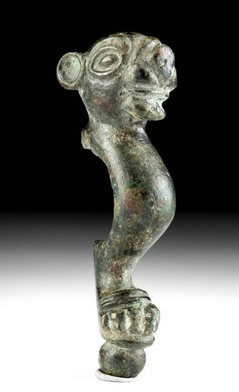 Roman Bronze Zoomorphic Vessel Leg