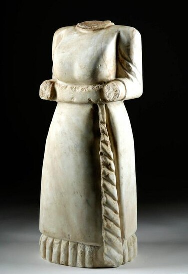 Roman Marble Statue - Woman in Stola