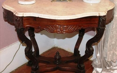 Rosewood Victorian Turtle Top Table