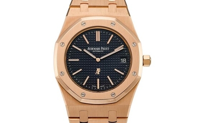 Royal Oak, Reference 15202OR.OO.1240OR.01 | A pink gold bracelet watch with date, Circa 2012 | 愛彼 | 皇家橡樹系列 型號15202OR.OO.1240OR.01 | 粉紅金鏈帶腕錶，備日期顯示，約2012年製 , Audemars Piguet