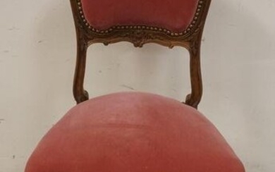 SHELL CARVED SIDE CHAIR