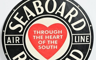 Seaboard Air Line Railroad Metal Sign