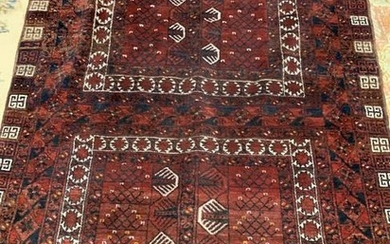 Semi Antique Hand Woven Persian Hatchli 5.4x8.7