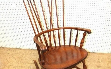Semi antique Nichols and Stone solid cherry rocking chair
