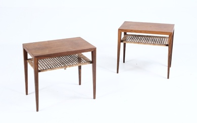Severin Hansen for Haslev. Pair of side tables / lamp tables, rosewood (2)