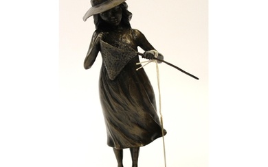 Sherree Valentine Daines, dark patinated bronze figure of a ...
